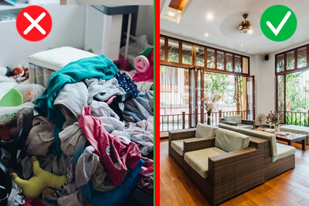 Declutter for better energy flow.
