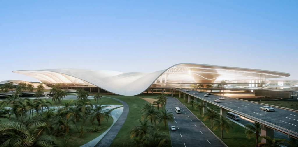 The new Al Maktoum Airport will showcase futuristic architecture with a focus on scale and efficiency