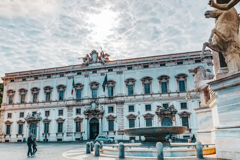 Quirinal Palace in Rome, the official residence of the President of Italy.