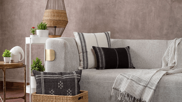 Plush soft furnishings that enhance warmth and style.