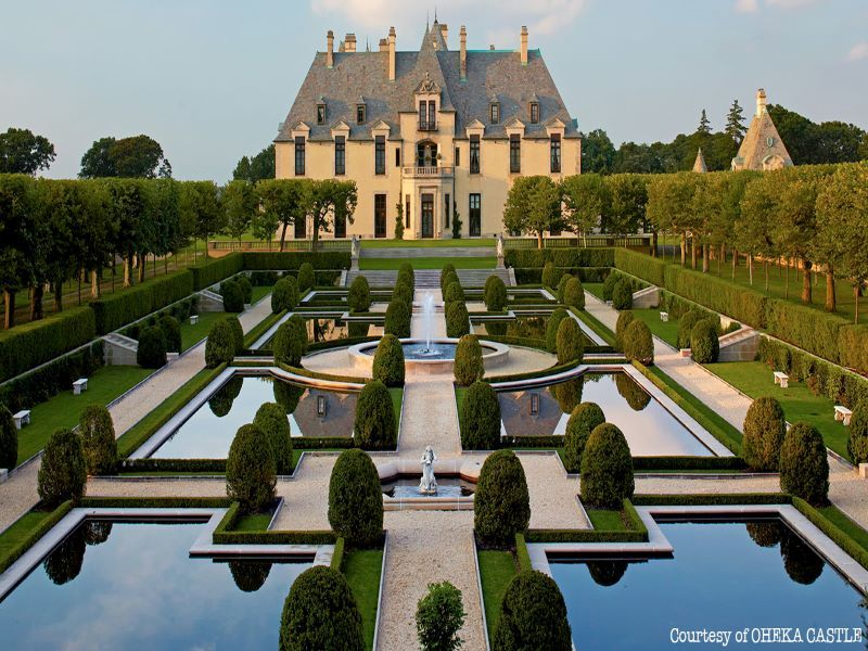 Oheka Castle, a historic French-style mansion in New York.