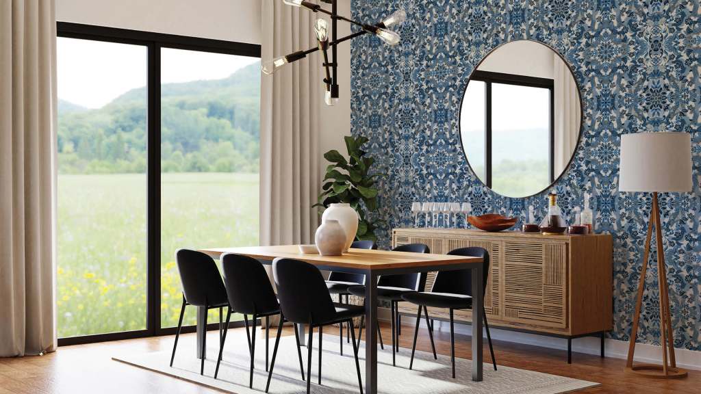 Pattern creates movement with repeated details