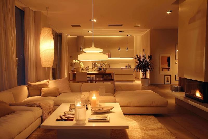 Layred Lighting According to Mood